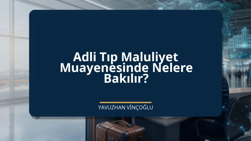 Adli Tıp Maluliyet Muayenesinde Nelere Bakılır?