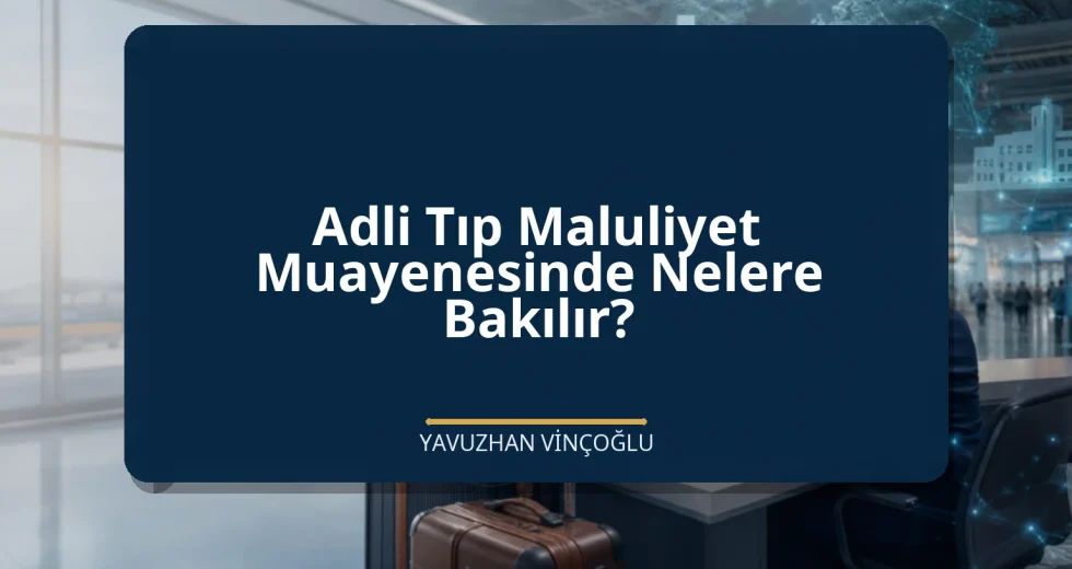 Adli Tıp Maluliyet Muayenesinde Nelere Bakılır?