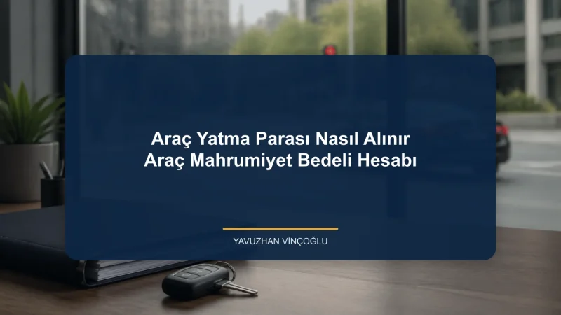 Araç Yatma Parası Nasıl Alınır? Araç Mahrumiyet Bedeli Hesabı