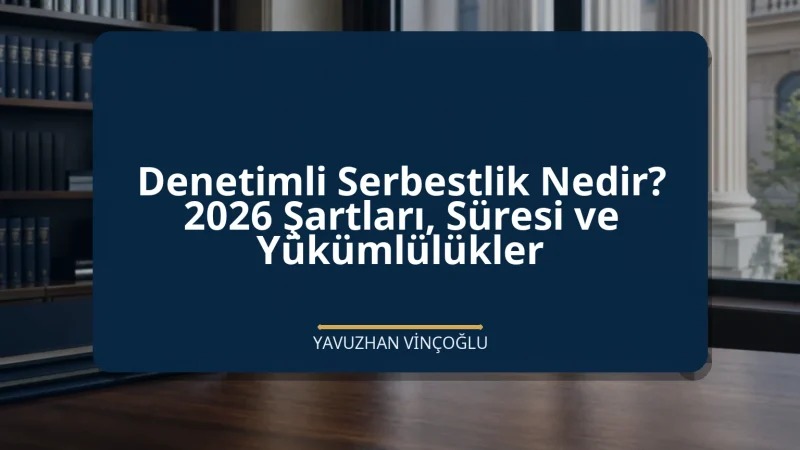Denetimli Serbestlik Nedir? 2026 Şartları, Süresi ve Yükümlülükler