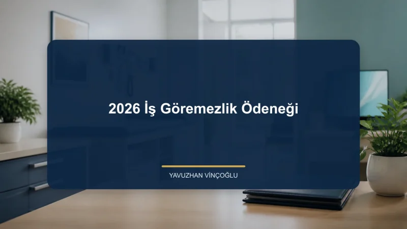 2026 İş Göremezlik Ödeneği