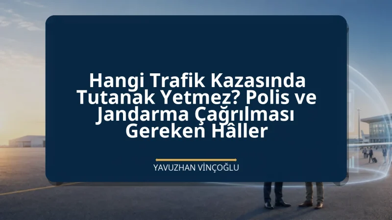 Hangi Trafik Kazasında Tutanak Yetmez? Polis ve Jandarma Çağrılması Gereken Hâller