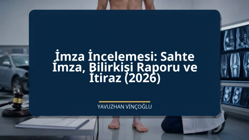 İmza İncelemesi: Sahte İmza, Bilirkişi Raporu ve İtiraz (2026)
