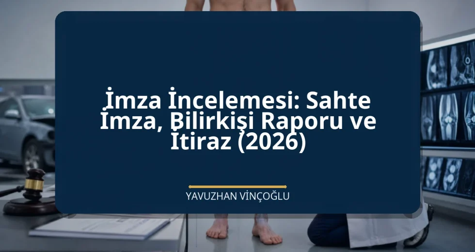 İmza İncelemesi: Sahte İmza, Bilirkişi Raporu ve İtiraz (2026)