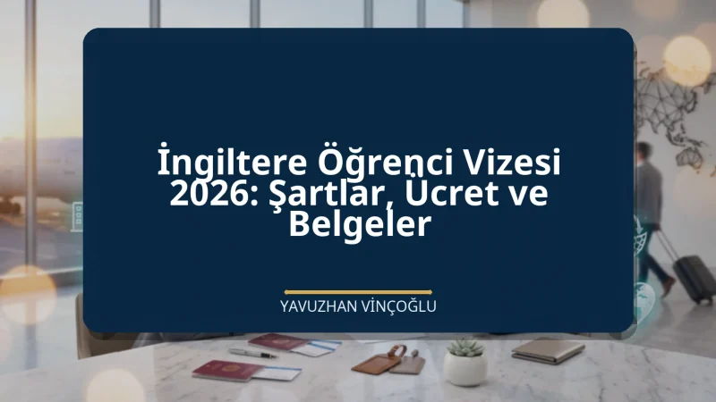 İngiltere Öğrenci Vizesi 2026: Şartlar, Ücret ve Belgeler