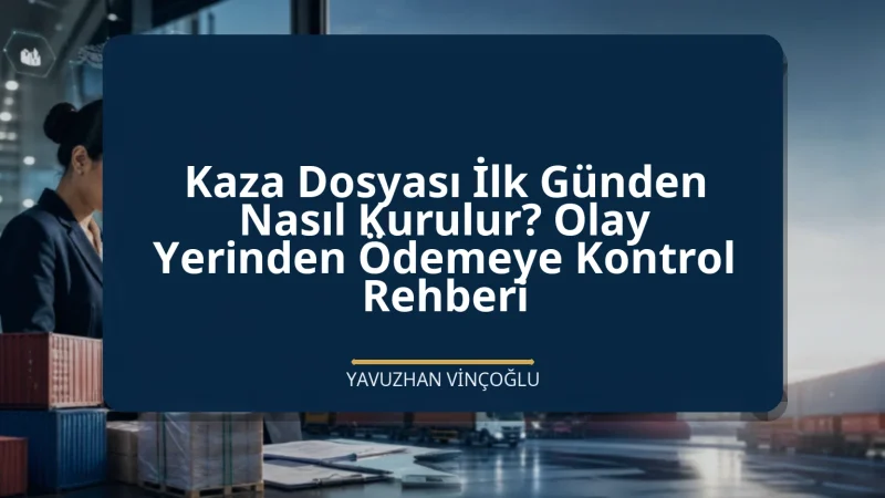 Kaza Dosyası İlk Günden Nasıl Kurulur? Olay Yerinden Ödemeye Kontrol Rehberi