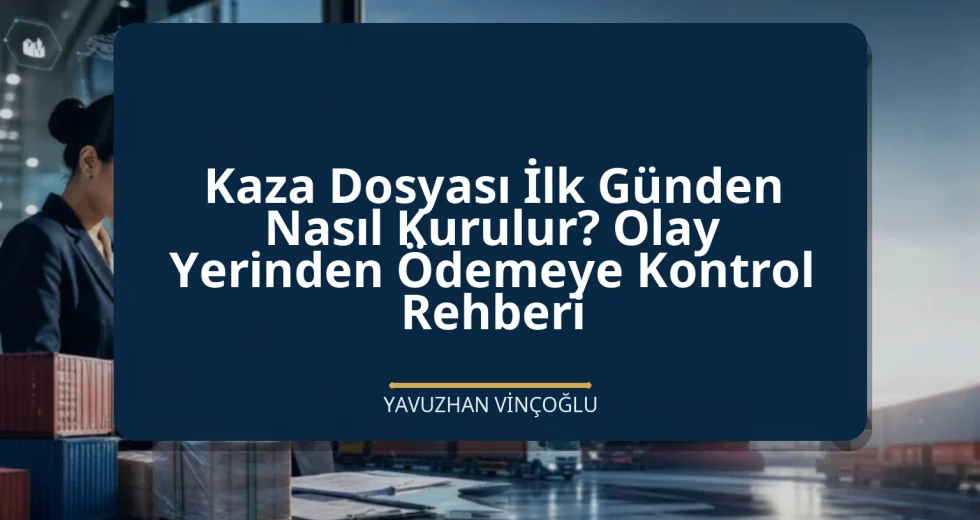 Kaza Dosyası İlk Günden Nasıl Kurulur? Olay Yerinden Ödemeye Kontrol Rehberi