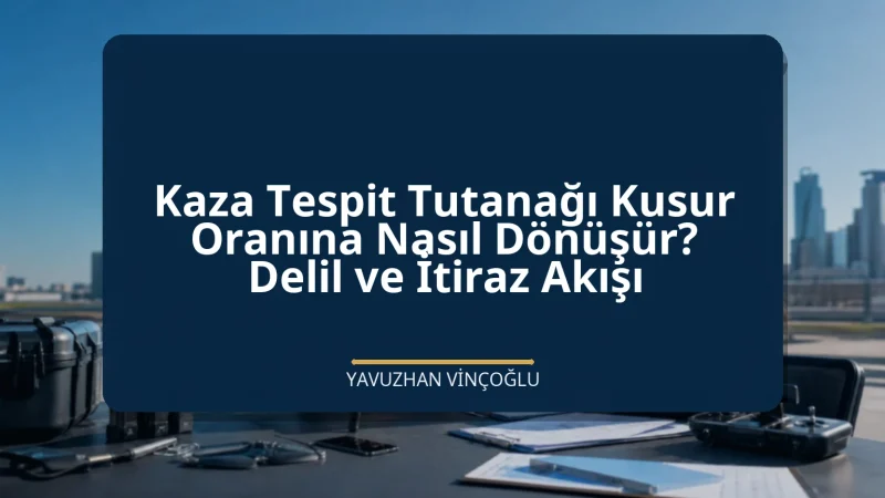 Kaza Tespit Tutanağı Kusur Oranına Nasıl Dönüşür? Delil ve İtiraz Akışı