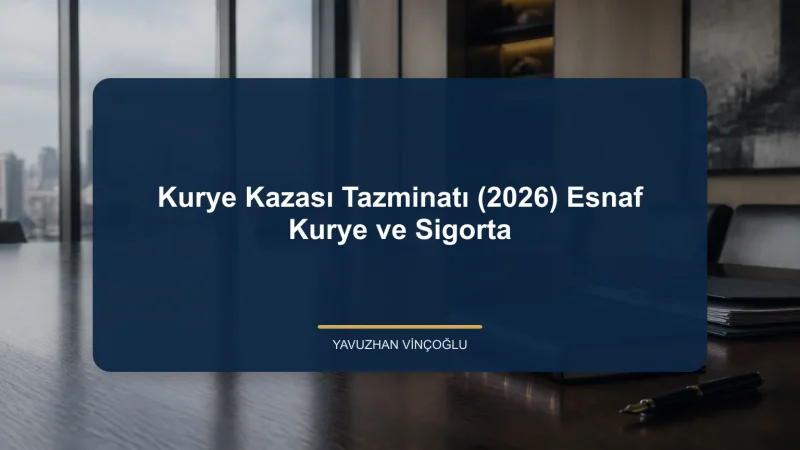 Kurye Kazası Tazminatı (2026) Esnaf Kurye ve Sigorta