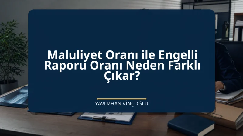 Maluliyet Oranı ile Engelli Raporu Oranı Neden Farklı Çıkar?
