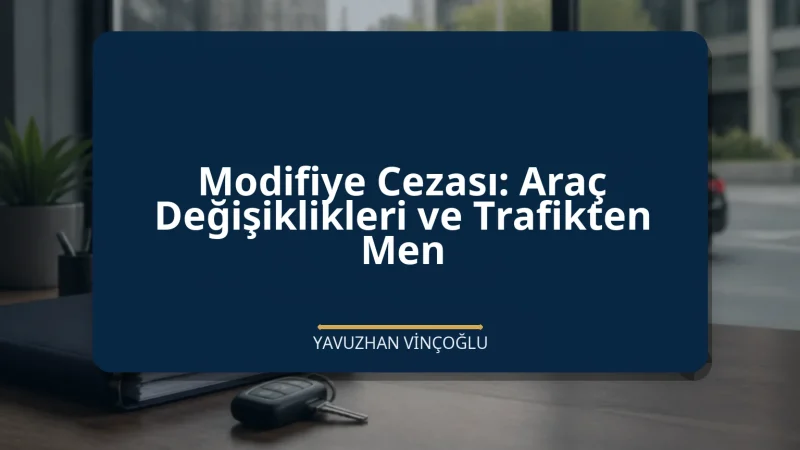 Modifiye Cezası: Araç Değişiklikleri ve Trafikten Men