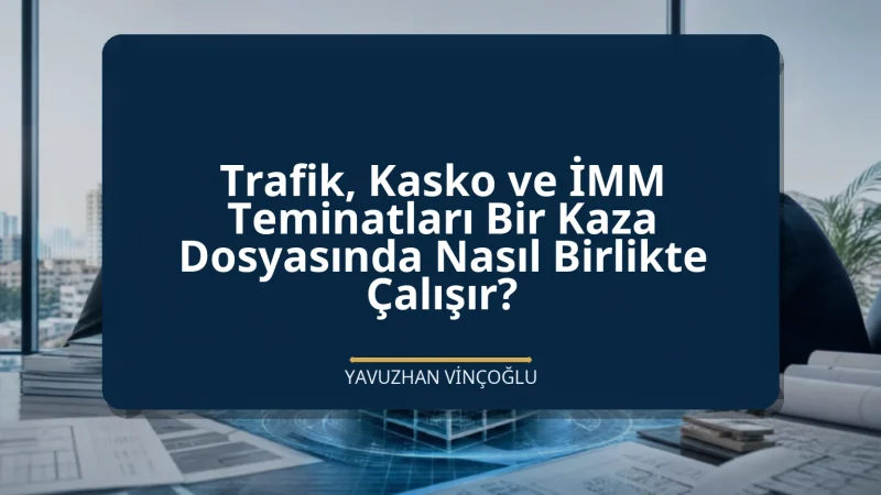 Trafik, Kasko ve İMM Teminatları Bir Kaza Dosyasında Nasıl Birlikte Çalışır?