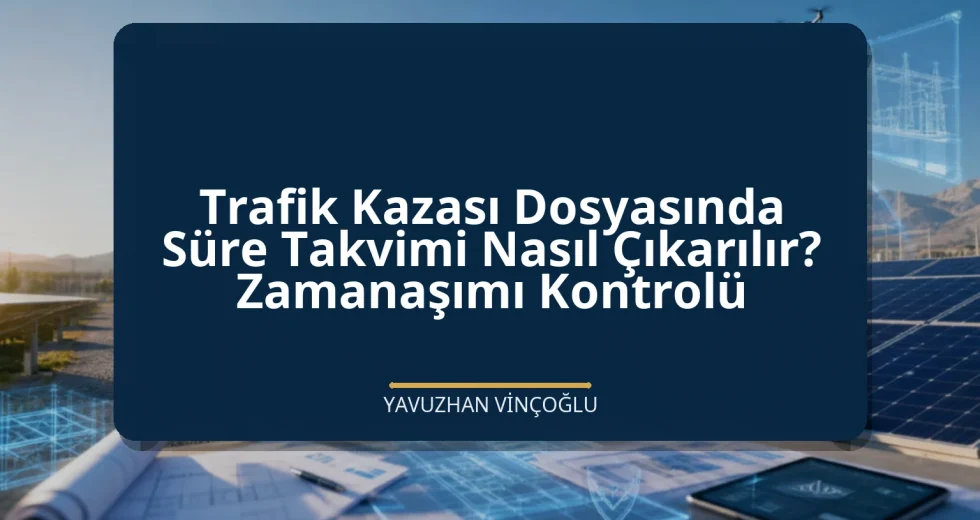 Trafik Kazası Dosyasında Süre Takvimi Nasıl Çıkarılır? Zamanaşımı Kontrolü