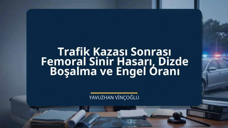 Trafik Kazası Sonrası Femoral Sinir Hasarı, Dizde Boşalma ve Engel Oranı