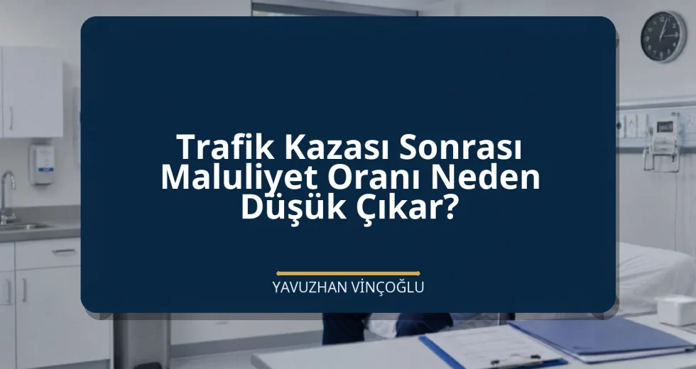 Trafik Kazası Sonrası Maluliyet Oranı Neden Düşük Çıkar?