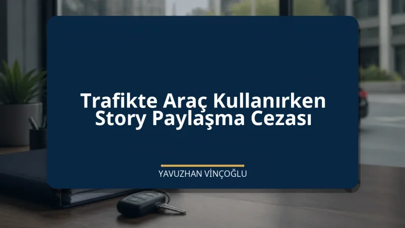 Trafikte Araç Kullanırken Story Paylaşma Cezası