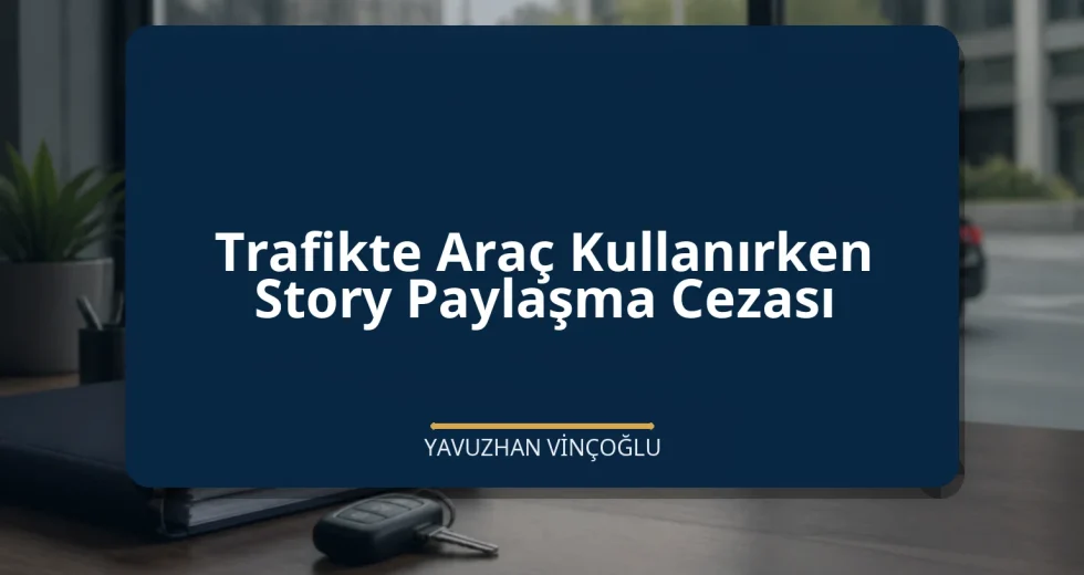 Trafikte Araç Kullanırken Story Paylaşma Cezası