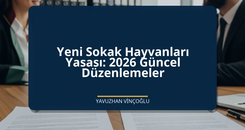 Yeni Sokak Hayvanları Yasası: 2026 Güncel Düzenlemeler